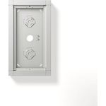 Siedle Aufputzgehäuse GA 612-2/1-01 SM silber-metallic (210012239-00)