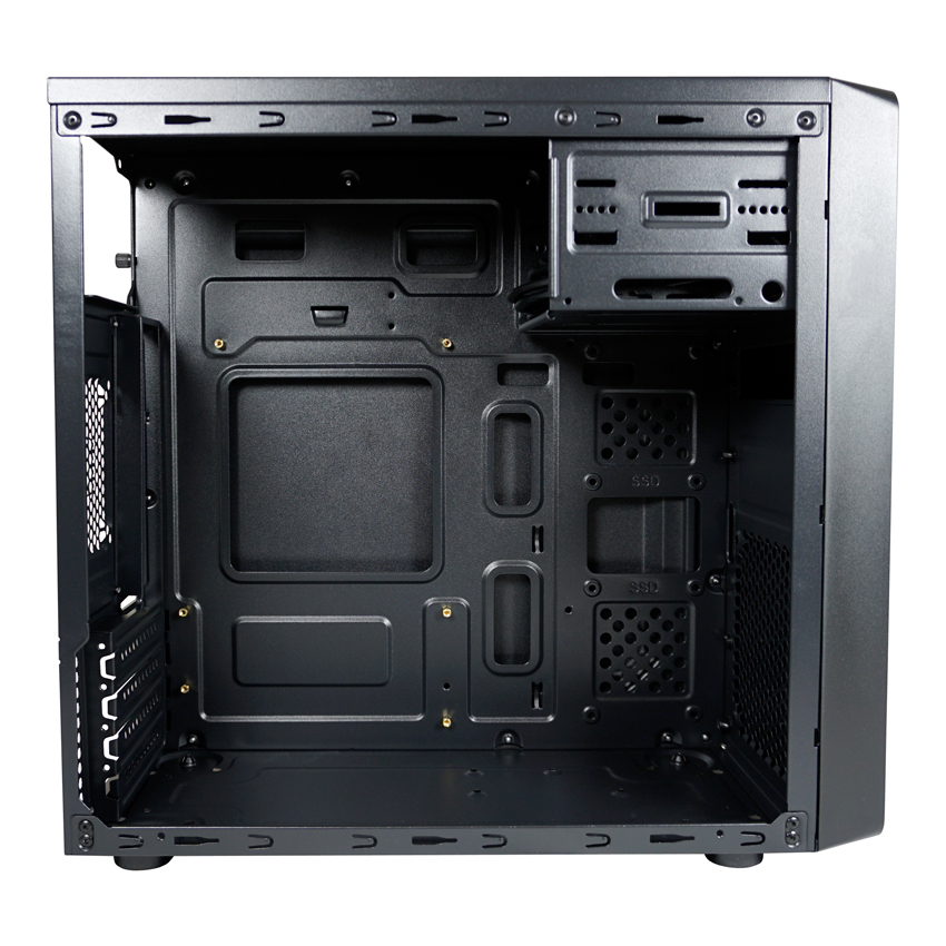 LC-Power 2017MB Micro-Tower Gehäuse Micro-ATX ohne Netzteil Schwarz