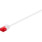 Wentronic Goobay CAT 6 Slim-Patchkabel, U/UTP, Weiß, 1 m - Kupfermaterial (93692)