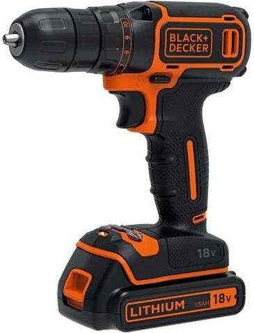 Black & Decker BDCDC18 Bohrmaschine 650 RPM Schwarz, Orange (BDCDC18B)