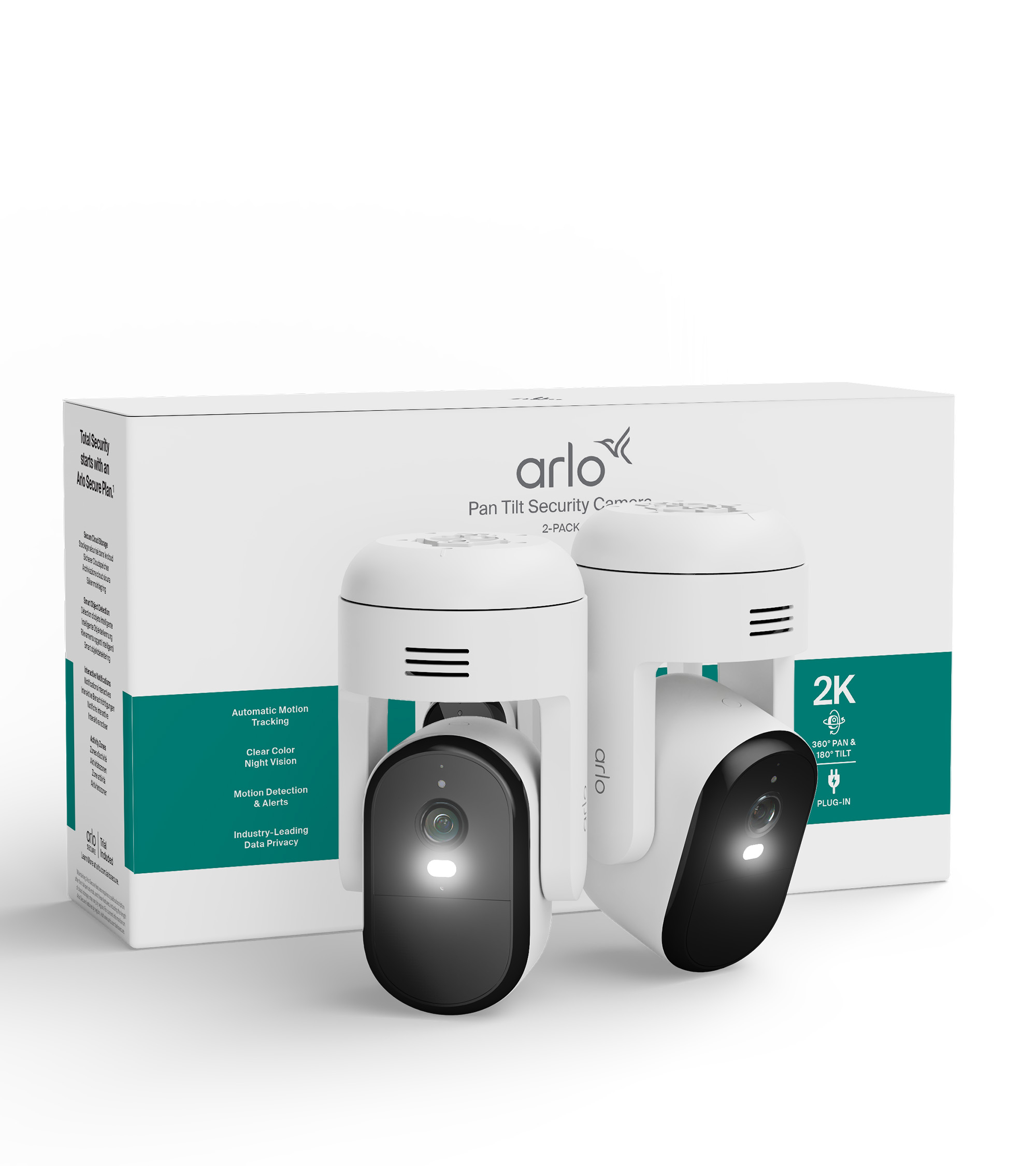Arlo Essential 3 2K PTZ-Sicherheitskamera Weiß