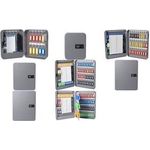 pavo Schlüsselschrank, Kombinationsschloss, 75 Schlüssel Zahlenschloss mit 3 Stellrädern, Korpus aus Stahl, - 1 Stück (8032594)