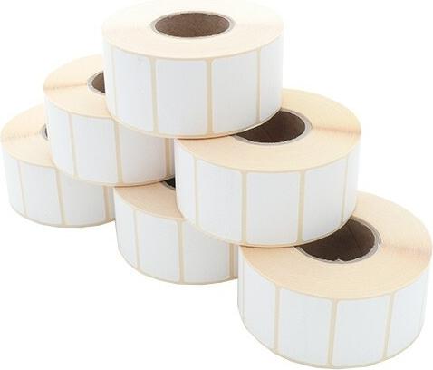 ARTDEV Etikettenrolle - Thermodirekt, 40 x 25mm, D100mm, Kern 40, 1650 Etiketten/Rolle, permanent (EDP 040-025 K40 D100)