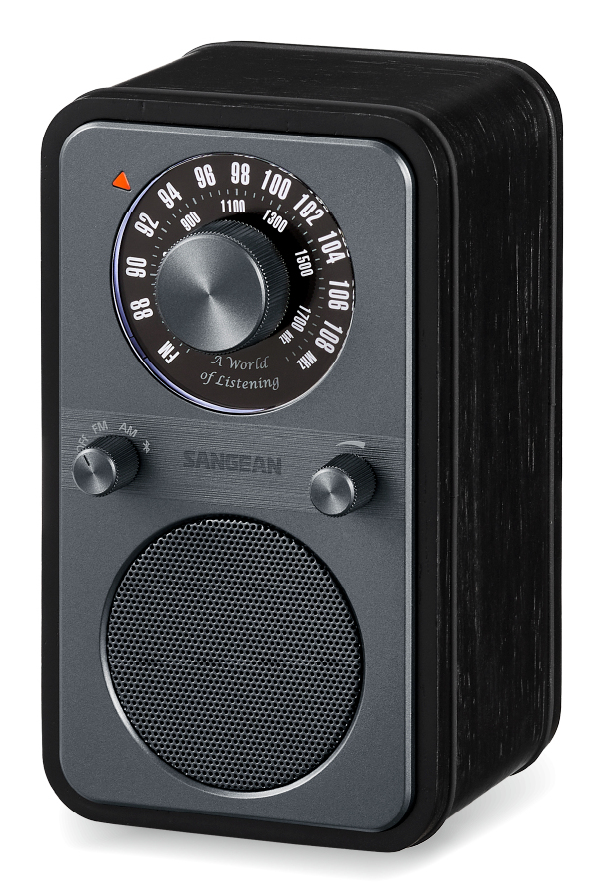 Sangean WR-9 Tragbares FM/AM-Radio Echtholz Bluetooth 8W Midnight Oak
