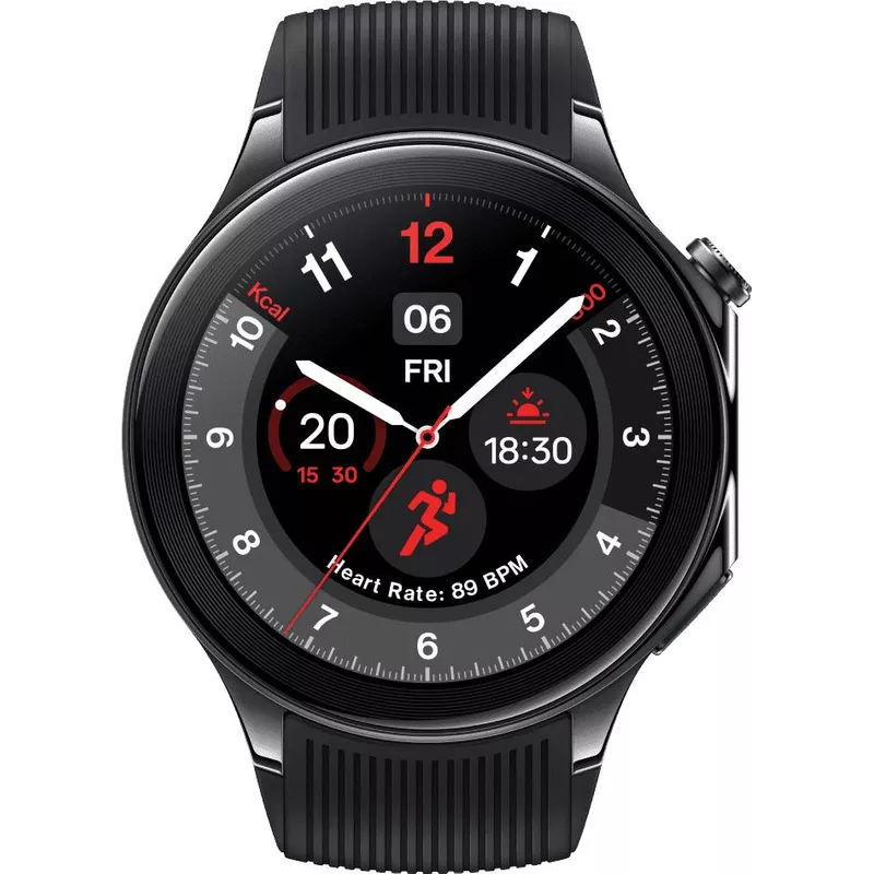 OnePlus Watch 2 3,63 cm (1.43") AMOLED Digital 466 x 466 Pixel Touchscreen Schwarz WLAN GPS () (B-Ware)