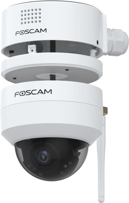 Foscam FABD4 Kamera-Halterung Weiß Fuer D4Z mit integriertem - Wasserdichte Anschlussdose/Montageplatte / Speziell für Foscam Überwachungskameras / Integrierter Lautsprecher / Gefertigt aus rostfreiem Stahl / Kompatibilität: D4Z (FABD4-W)