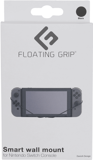Nintendo Switch Console wall mount by FLOATING GRIP, Black (368048)