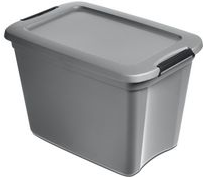 keeeper Aufbewahrungsbox "ronja", 55 Liter, grau Clipbox, Deckel durch seitliche Clips verschließbar, - 1 Stück (1101212000000)