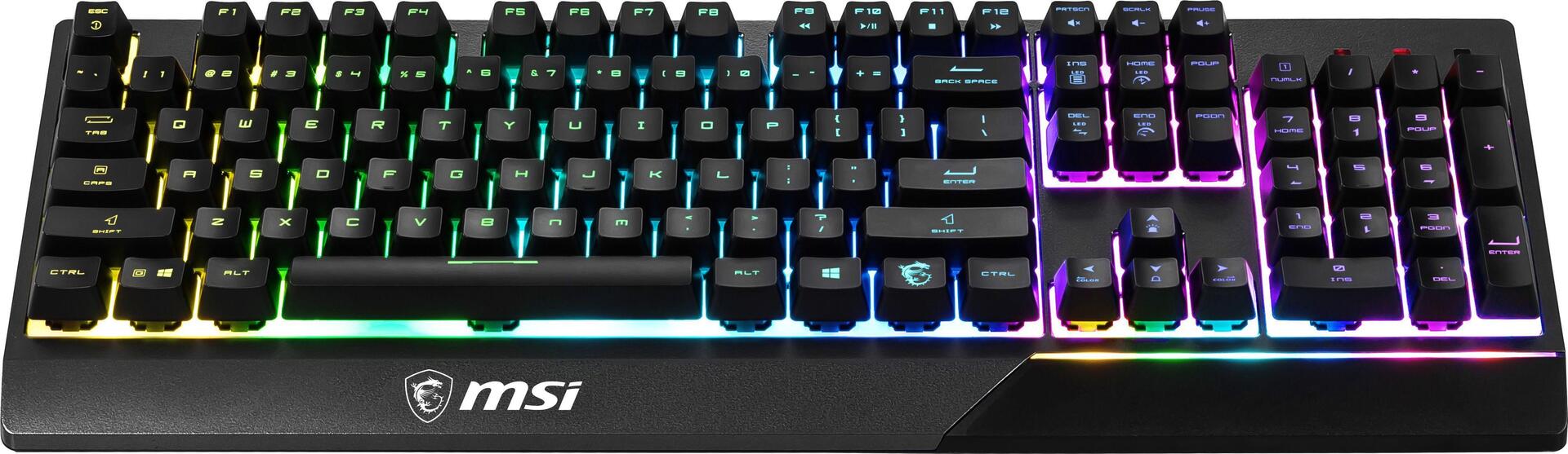 MSI Vigor GK30 Gaming-Tastatur mechanisch USB QWERTY USA RGB Schwarz