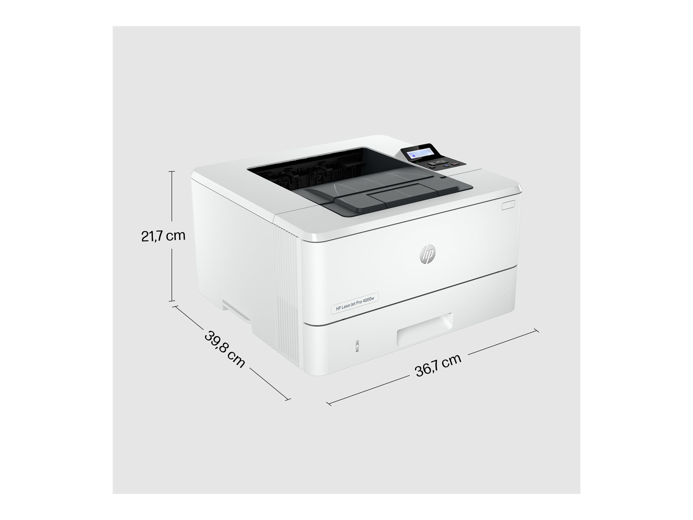 HP LaserJet Pro 4002dw Laserdrucker 1200 x 1200 DPI 40 Seiten/Min. WLAN Weiß