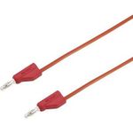 VOLTCRAFT Messleitung [Stecker 4 mm - Stecker 4 mm] 1.5 m Rot MSB-300 (MSB-300-1.5-ROT)