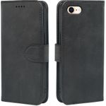 Handyhülle für iPhone SE 2022 Hülle/SE 2020 Hülle,Premium Lederhülle Schutzhülle Tasche für iPhone 7/8 Hülle Wallet Kartenfach Standfunktion Klappbar Flip Case für iPhone SE Hülle,Schwarz (B0DBKQ19K1) (geöffnet)