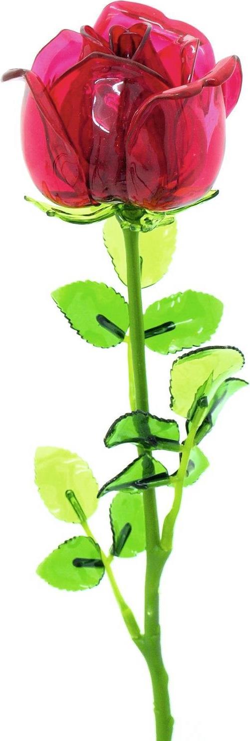 EUROPALMS Kristallrose, Kunstblume, burgund, 81cm 12x (82600209)