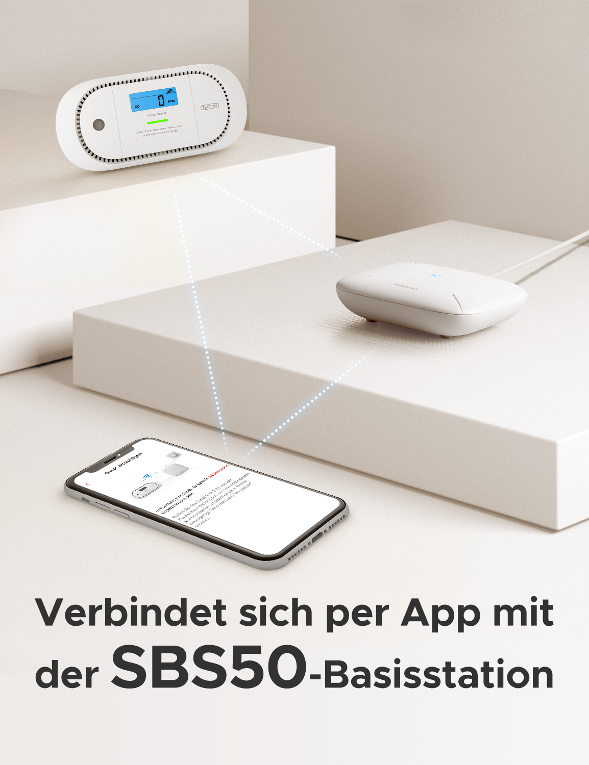X-Sense XC01-M Kohlenmonoxid-Melder Kabellos Weiß