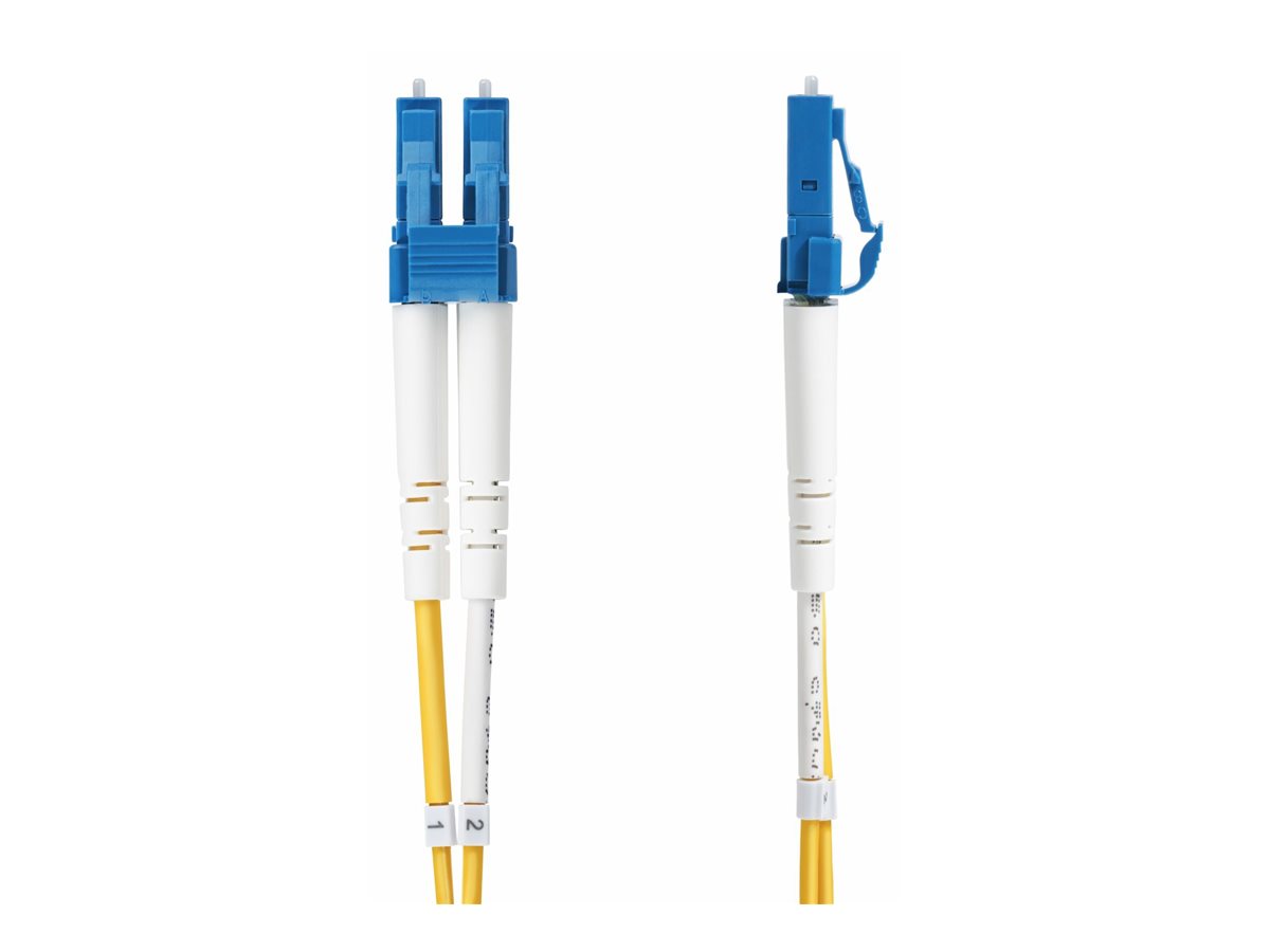 StarTech.com LWL-Patchkabel OS2 Singlemode Duplex LC/UPC auf LC/UPC 9/125 µm LSZH 3 m Gelb