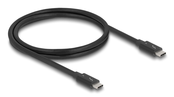 Delock Thunderbolt 4 Kabel 1 m 40 Gbit/s Schwarz