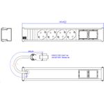 Bachmann Steckdosenleiste CONI 4xCEE7/3 912.703 (912.703)