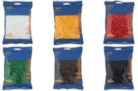 HAMA Bügelperlen midi, gelb, 3.000er Beutel Durchmesser Bügelperle midi: 5,0 mm - 1 Stück (201-03)