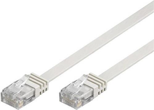 Deltaco TP-60V-FL Netzwerkkabel Weiß 0,5 m Cat6 U/UTP (UTP) (TP-60V-FL)