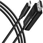 Axagon RVC-DPC Videokabel-Adapter 1,8 m USB Typ-C DisplayPort Schwarz (RVC-DPC)