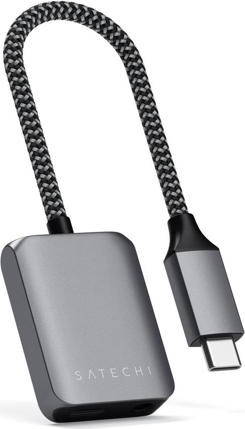 Satechi ST-UCAPDAM Kabeladapter USB-C USB-C/3.5mm Grau (ST-UCAPDAM)