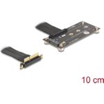 Delock Adapter PCIe 3.0 x4 Stecker 90° gewinkelt zu M.2 Key M Buchse mit Kabel 10 (81502)