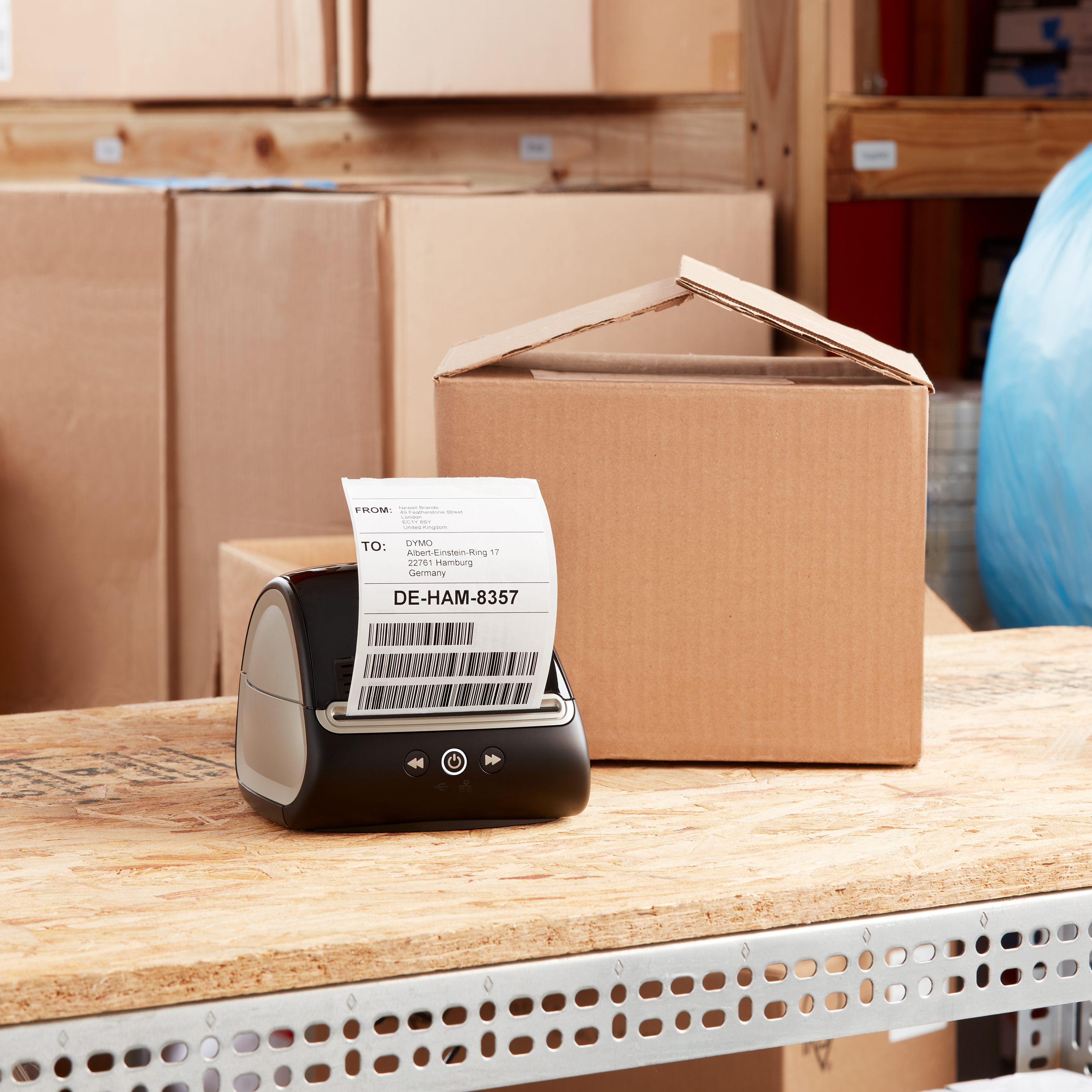 Dymo LabelWriter Versandetiketten 102x210mm 6 Rollen 840 Etiketten Weiß