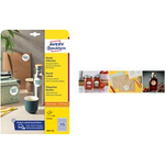 AVERY Zweckform Kennzeichnungs-Etiketten, Durchmesser: 51 mm weiß, rund, permanent haftend, Papier unbeschichtet, - 1 Stück (6225-10)