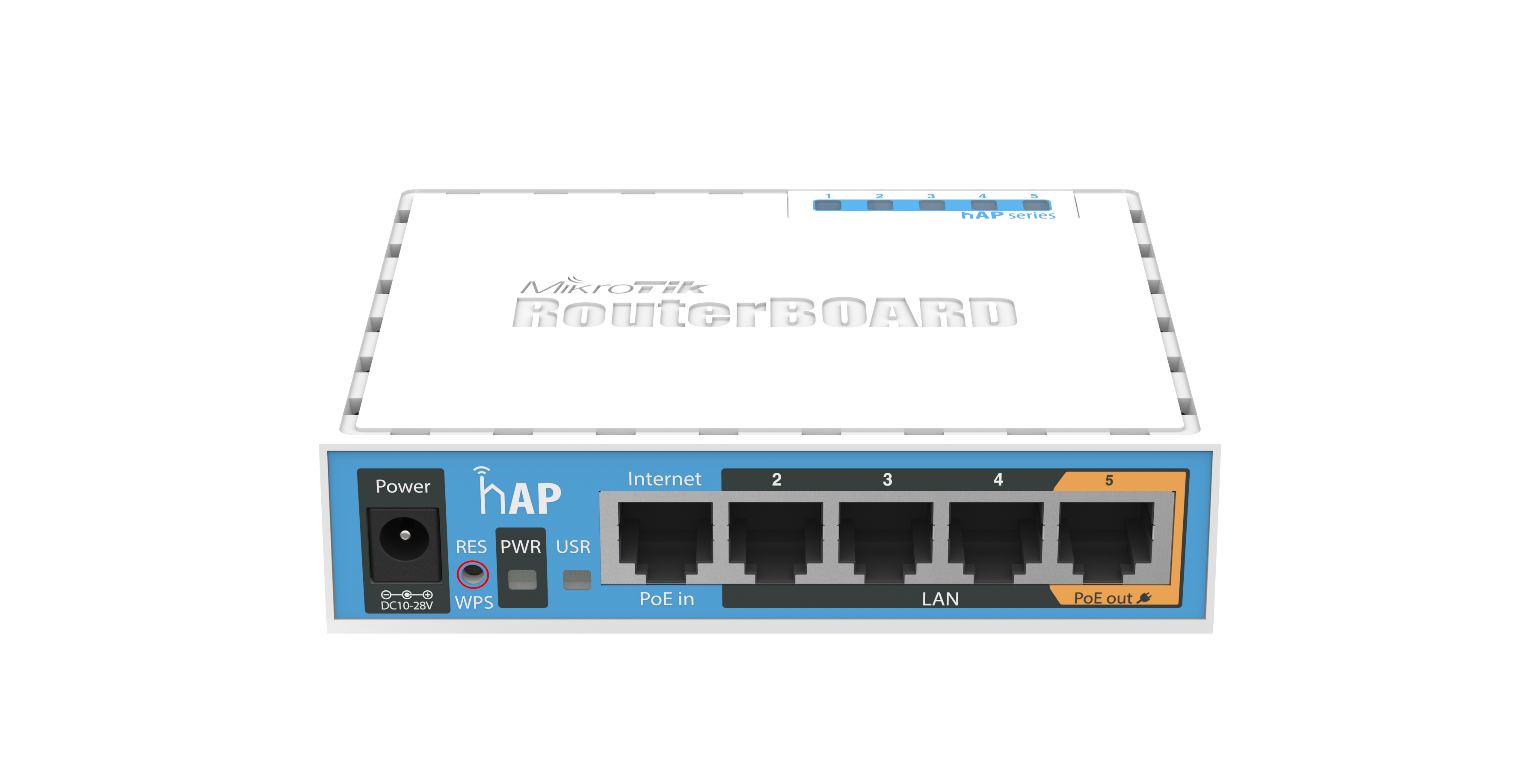 Mikrotik hAP Eingebaut Energie Über Ethernet (PoE) Unterstützung Weiß WLAN Access Point (RB951Ui-2nD)