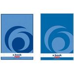 herlitz Arbeitsblock X-Book DIN A4, 50 Blatt, kariert mit Rand, 70 g-qm, holzfrei, FSC-Zertifiziert, 4-fach - 5 Stück (215434)
