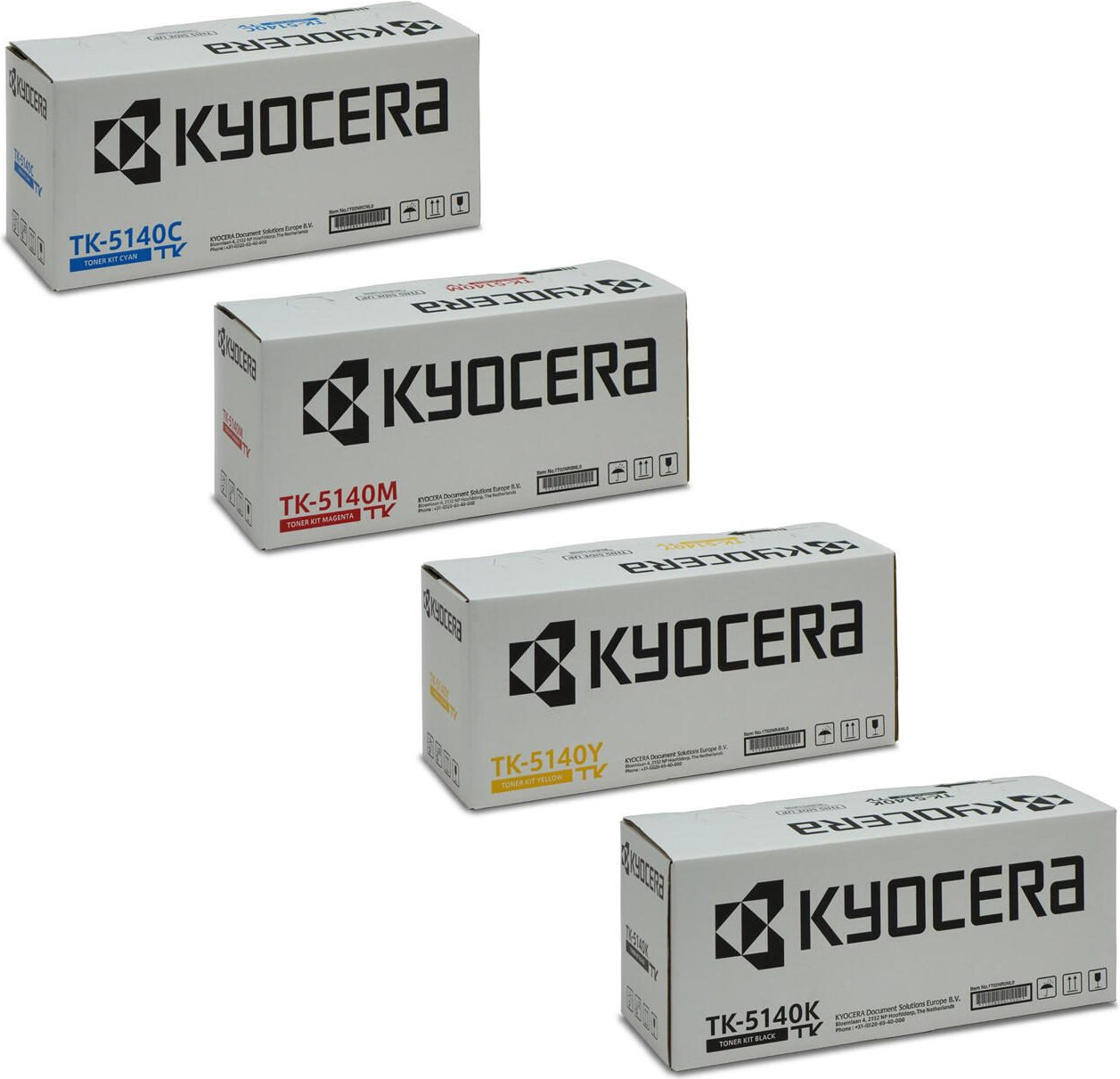 Kyocera Original TK-5140 Toner - 4er Multipack (cyan, magenta, gelb, schwarz) (OPTK5140set)