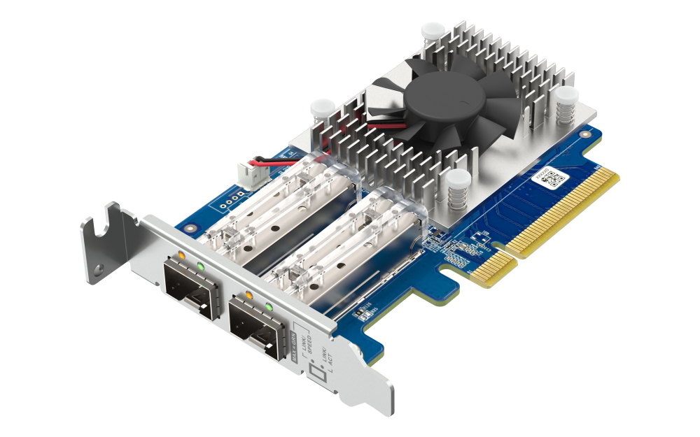 QNAP QXG-10G2SF-NXE Dual-Port 10 GbE SFP+ Netzwerkkarte PCIe 3.0 x8 Low-Profile