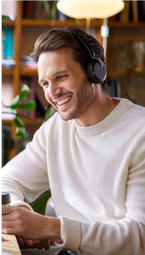 Jabra Evolve2 65 Flex On-Ear Headset ANC Bluetooth USB-C Stereo Schwarz