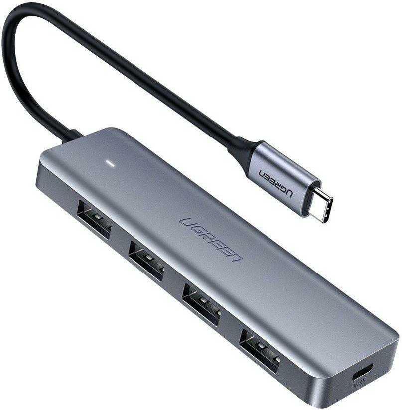 Ugreen 70336 USB-Hub 4 Ports USB 3.0 Silber