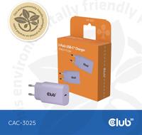 Club 3D Lifestyle Ladegerät USB-C 30Watt 2Stk lila retail (CAC-3025)