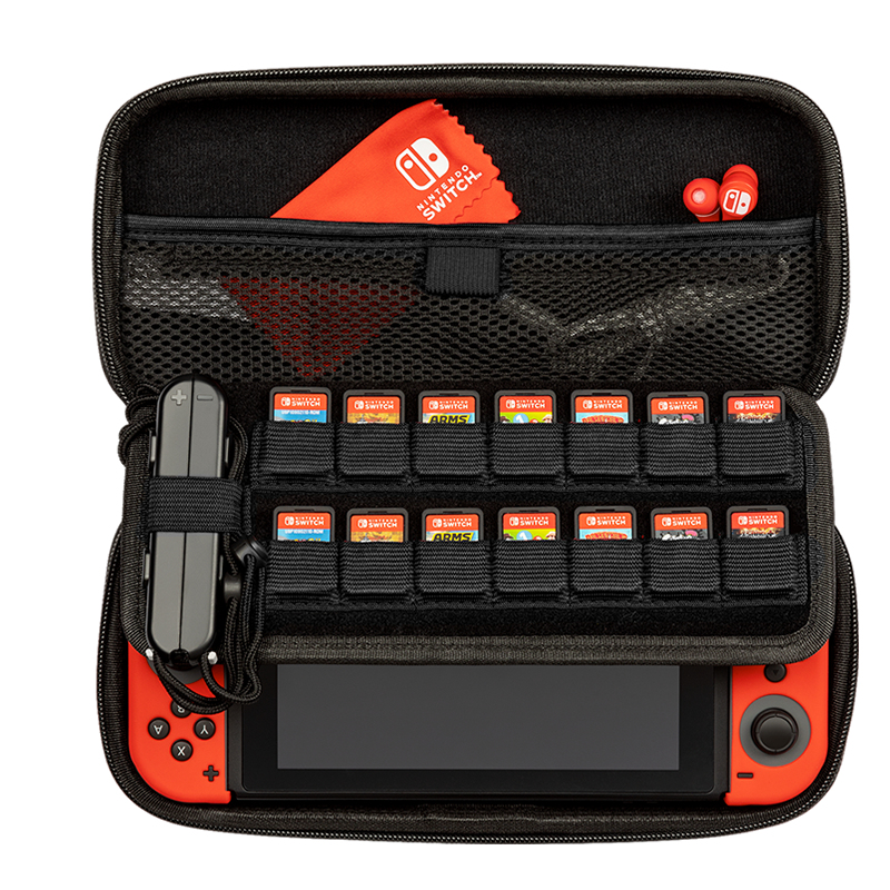 PDP Deluxe Travel Case Elite Edition Tasche für Nintendo Switch EVA Schwarz, Grau, Rot