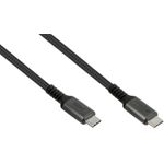 Good Connections USB 2.0 Lade- und Datenkabel 240W USB-C Stecker an Stecker anthrazit 1m (2240-CCT010A)