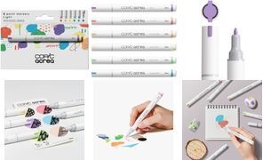 COPIC acrea Light Layoutmarker-Set farbsortiert 0,8 mm, 6 St. (20077602)