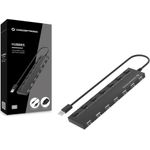 Conceptronic HUBBIES 7-Port-USB-2.0-Hub mit Netzteil (HUBBIES08BP)