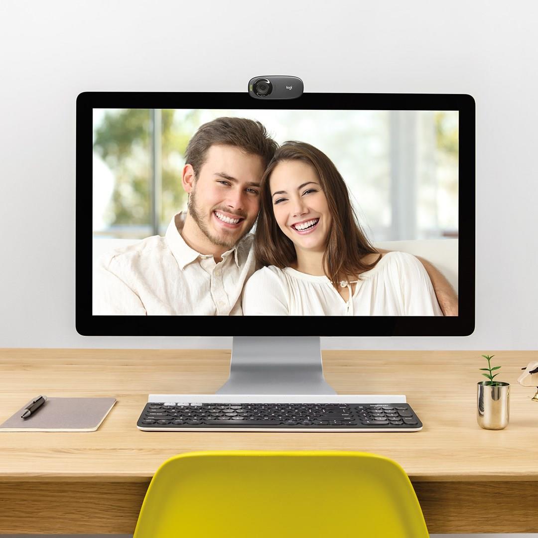 Logitech HD Webcam C310 1280 x 720 USB 2.0 Schwarz