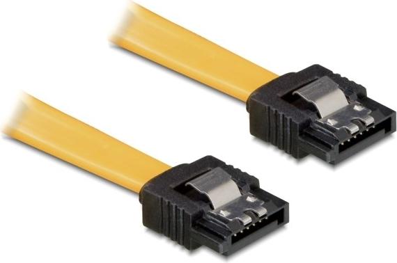 Delock SATA-Kabel 30 cm Gelb