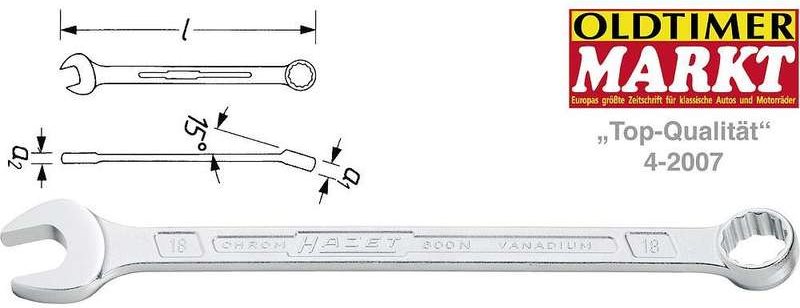 Hazet Ring-Maulschlüssel Schlüsselweite 5.5 mm 600N-5.5 (600N-5.5)