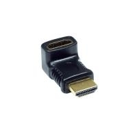 Adapter HDMI 19pol Stecker/Buchse, gewinkelt nach OBEN, Good Connections® (HDMI-FMW)