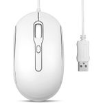 Perixx PERIMICE-222UW Maus optisch Silent USB-A weiß (PERIMICE-222UW)