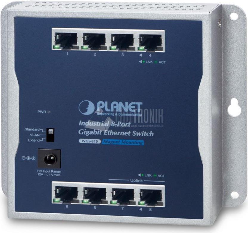 PLANET Industrial 8-Port (WGS-810)