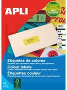 agipa Adress-Etiketten, 70 x 35 mm, neonrot für Inkjet-/ Laserdrucker und Kopierer, nicht ablösbar, - 1 Stück (100763)