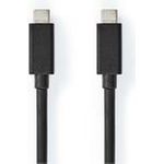 Nedis 2m USB-Kabel 3.2 Gen 2x2 100W, 4K@60Hz, 20 Gbps (CCGL64020BK20)