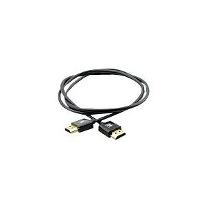 KRAMER HDMI-Kabel C-HM/HM/PICO/BK-6 ultra duennes und hochfelxibles HDMI Kabel mit Ethernet schwarz 1,8m (97-0132006)