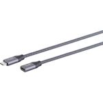S/CONN maximum connectivity USB C-C Kabel--USB-C® Verlängerungskabel, 3.2 Gen 2, Pro, 2m (13-46030)