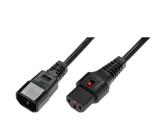NEXT UPS Systems 88033 Stromkabel C14-Koppler auf C13-Koppler 2 m Schwarz